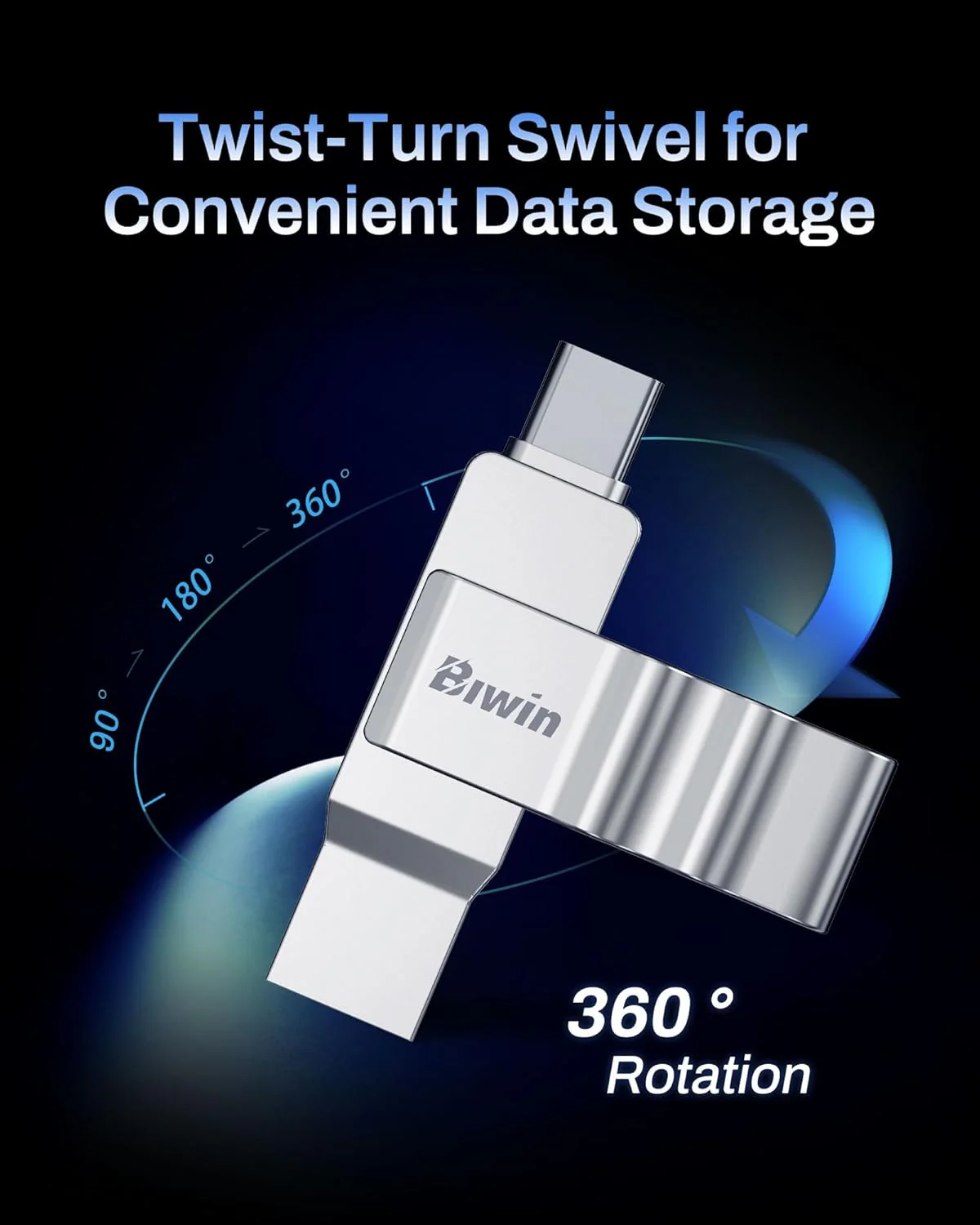 Biwin UD150 128GB Dual USB-A & USB-C Flash Drive – USB 3.2 150MB/s - Image 7