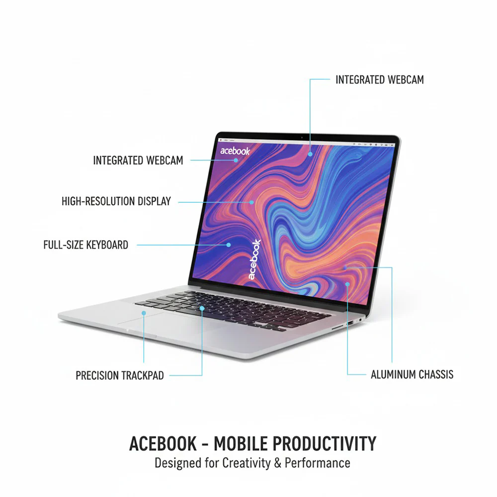 Blackview Acebook 6 15.6" Laptop N150, 16GB RAM, 256GB SSD, Windows 11 Pro Notebook - Image 7