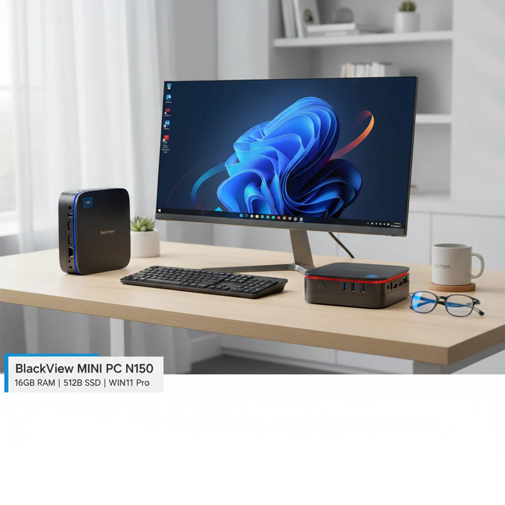 BlackView MINI PC N150 16GB RAM 512GB SSD Intel N150 Quad-Core Windows 11 Pro MP60-N150 - Image 4