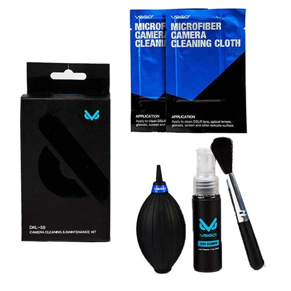 Camera Lens Cleaning Kit – Air Blower, Anti-Static Brush, Alcohol-Free Cleaner, Microfiber Cloths - Image 2