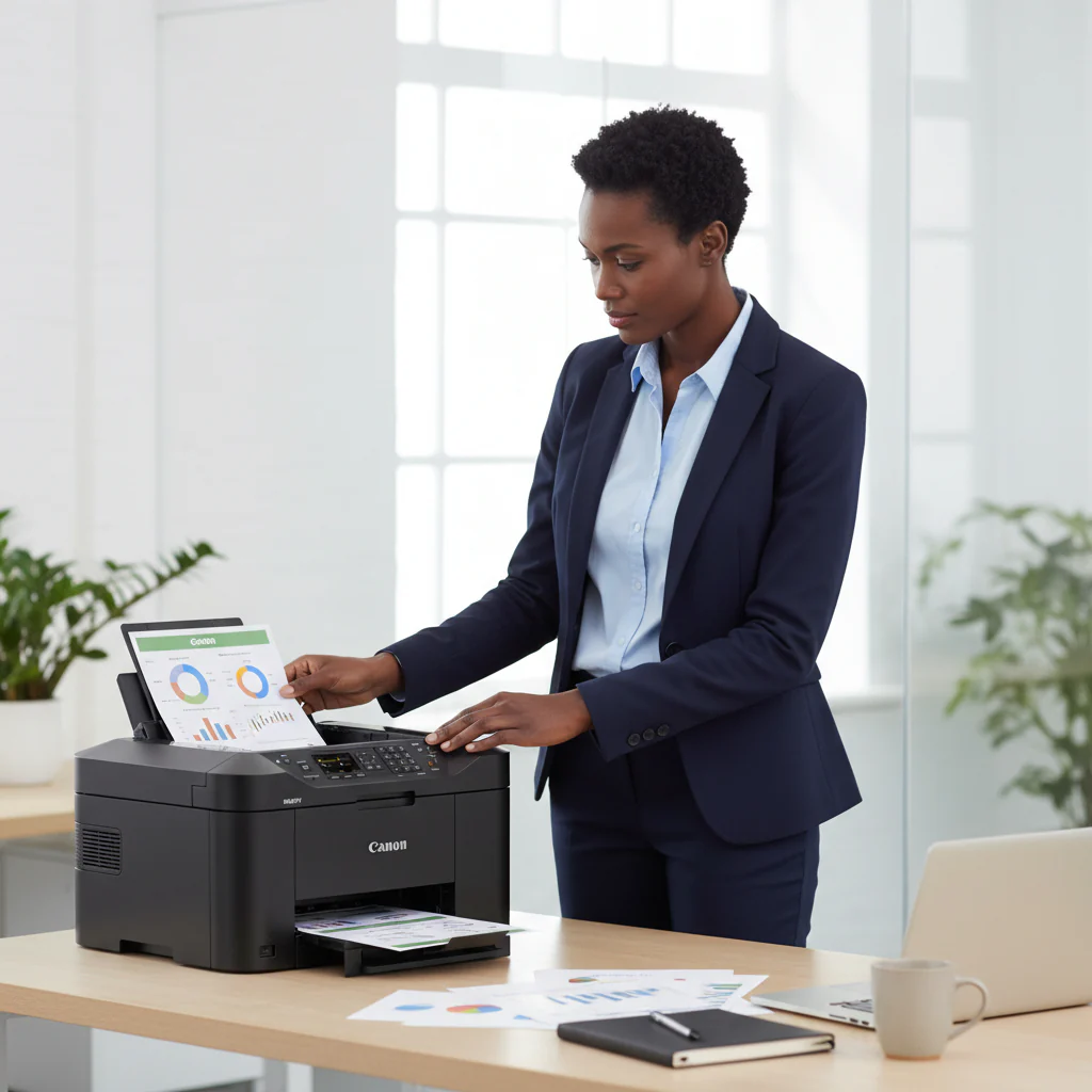 Canon Maxify MB2140 Wireless All-in-One Business Inkjet Printer with Fax - Image 3