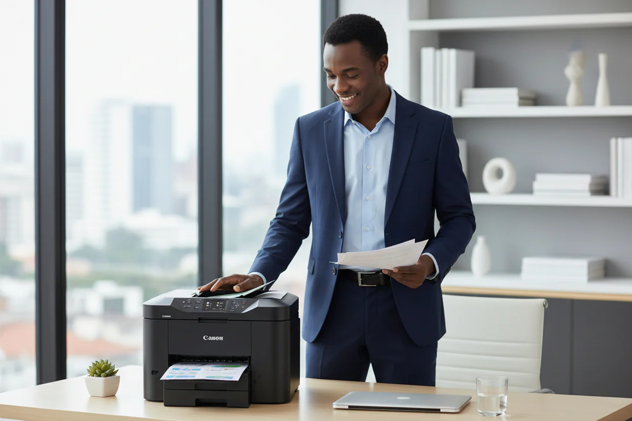 Canon Maxify MB2740 Wireless All-in-One Business Inkjet Printer with Fax - Image 5