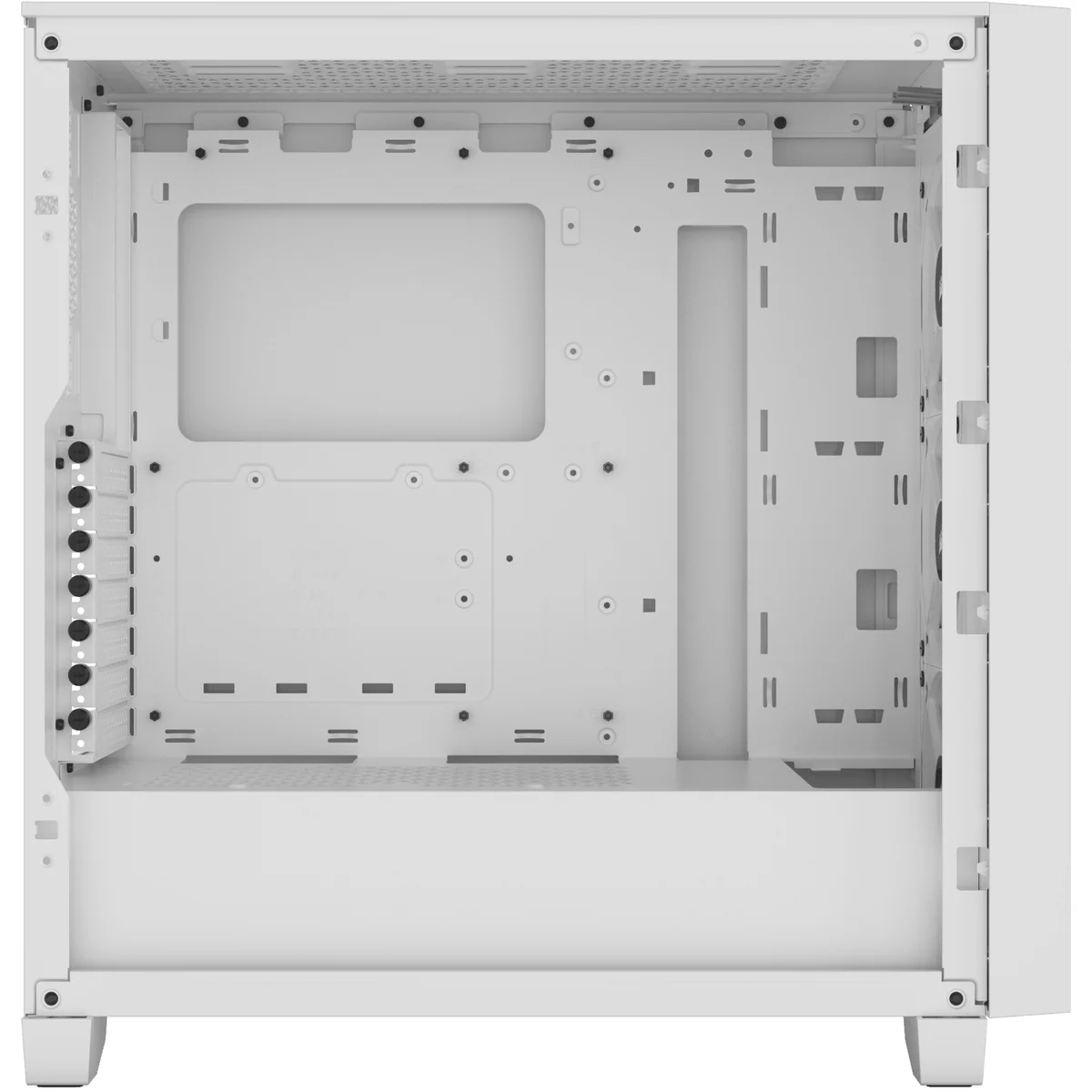 3000D RGB AIRFLOW White Mid-Tower PC Case; 2x 3.5'' |  2x 2.5'' Drive Bays; Up to 360mm Radiator compatible; 3x 120mm fan incl - Image 2