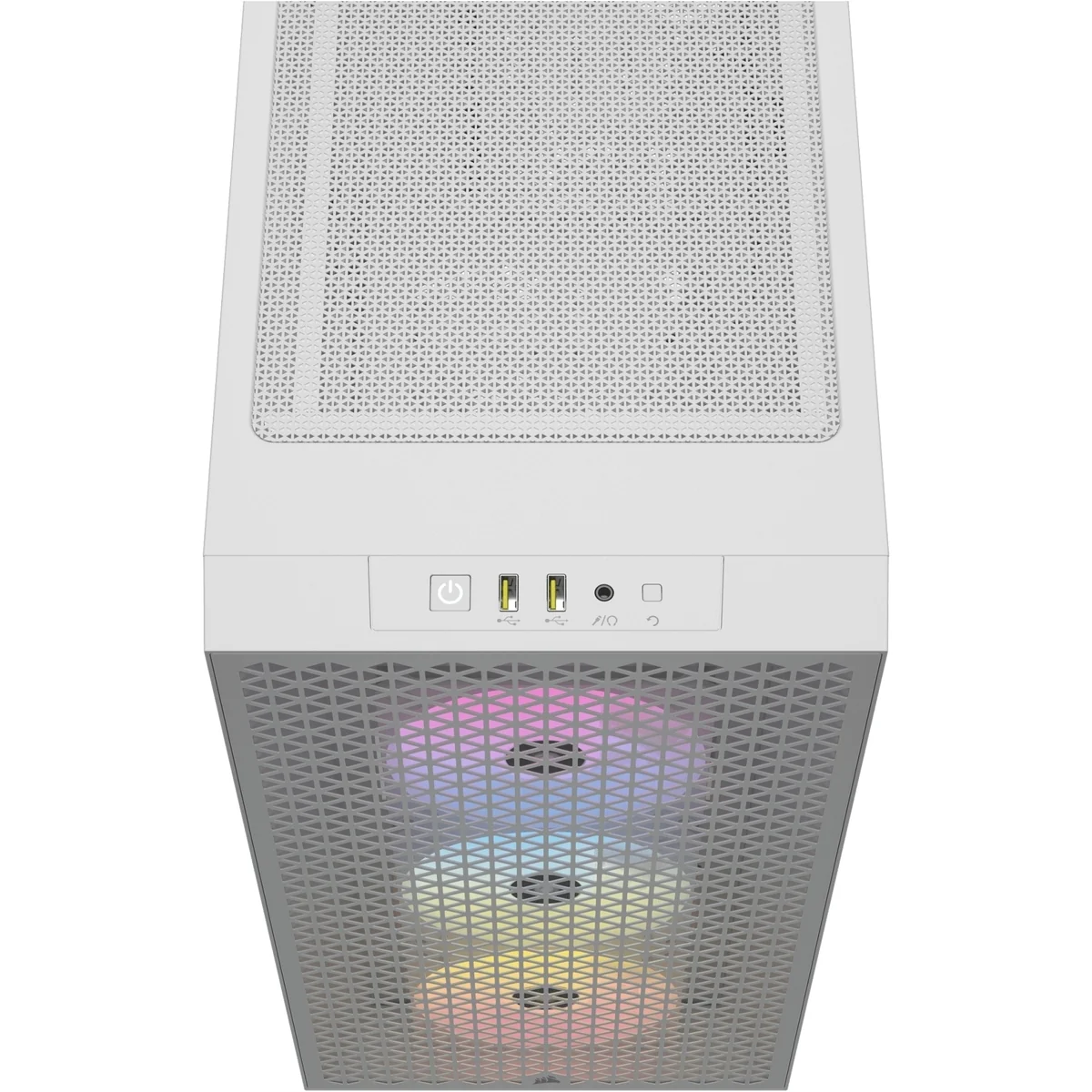 3000D RGB AIRFLOW White Mid-Tower PC Case; 2x 3.5'' |  2x 2.5'' Drive Bays; Up to 360mm Radiator compatible; 3x 120mm fan incl - Image 3