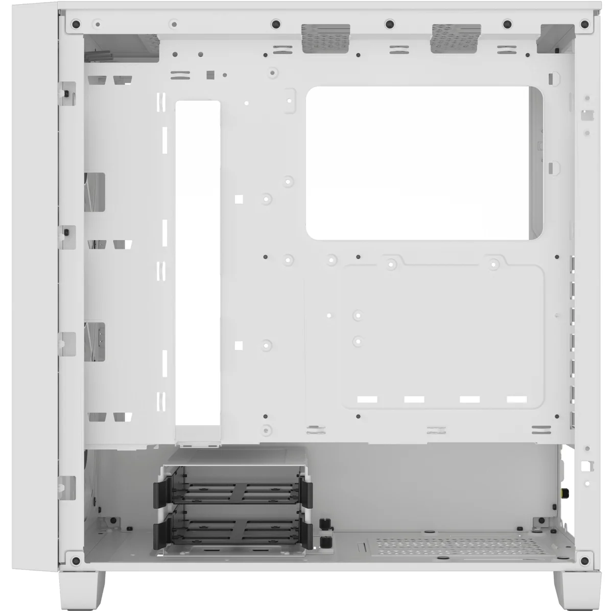 3000D RGB AIRFLOW White Mid-Tower PC Case; 2x 3.5'' |  2x 2.5'' Drive Bays; Up to 360mm Radiator compatible; 3x 120mm fan incl - Image 4