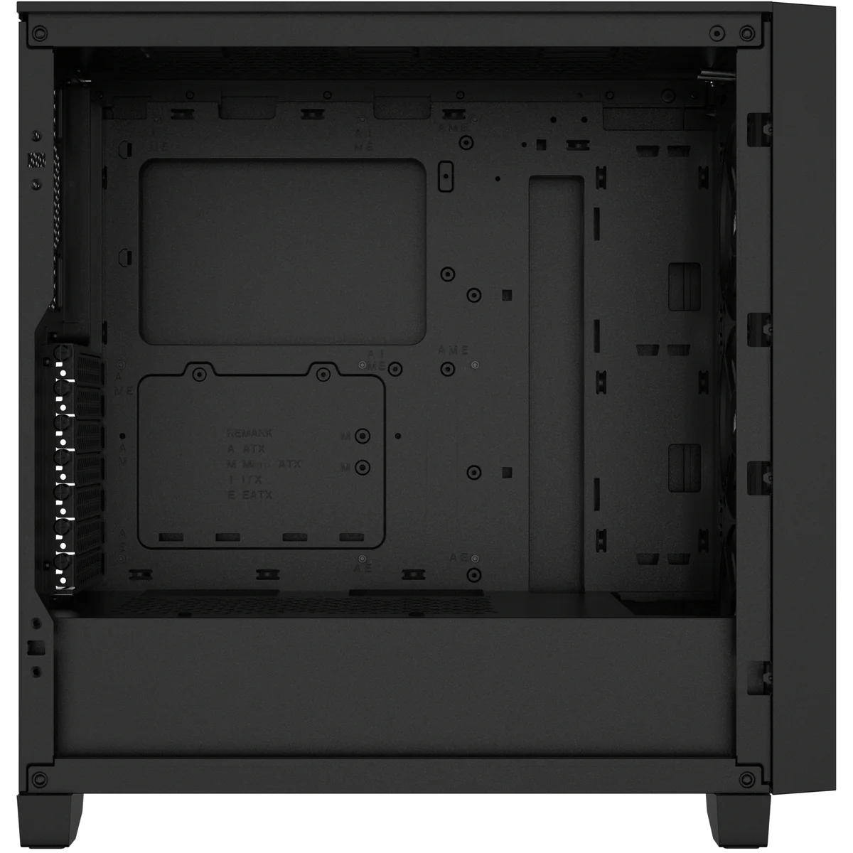 3000D RGB AIRFLOW Black Mid-Tower PC Case; 2x 3.5'' |  2x 2.5'' Drive Bays; Up to 360mm Radiator compatible; 3x 120mm fan incl - Image 2