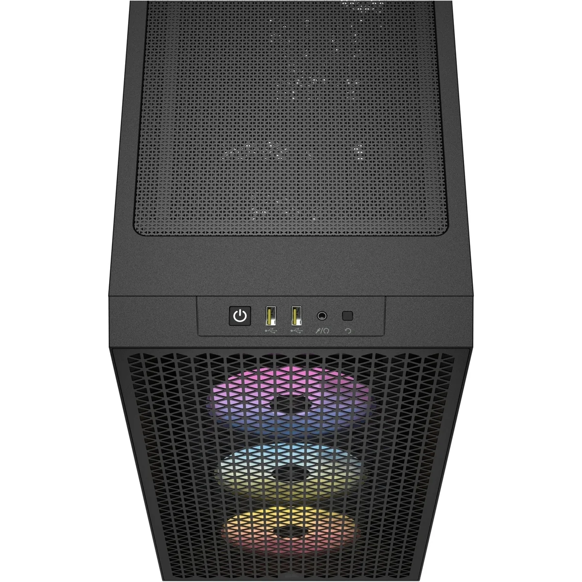 3000D RGB AIRFLOW Black Mid-Tower PC Case; 2x 3.5'' |  2x 2.5'' Drive Bays; Up to 360mm Radiator compatible; 3x 120mm fan incl - Image 3