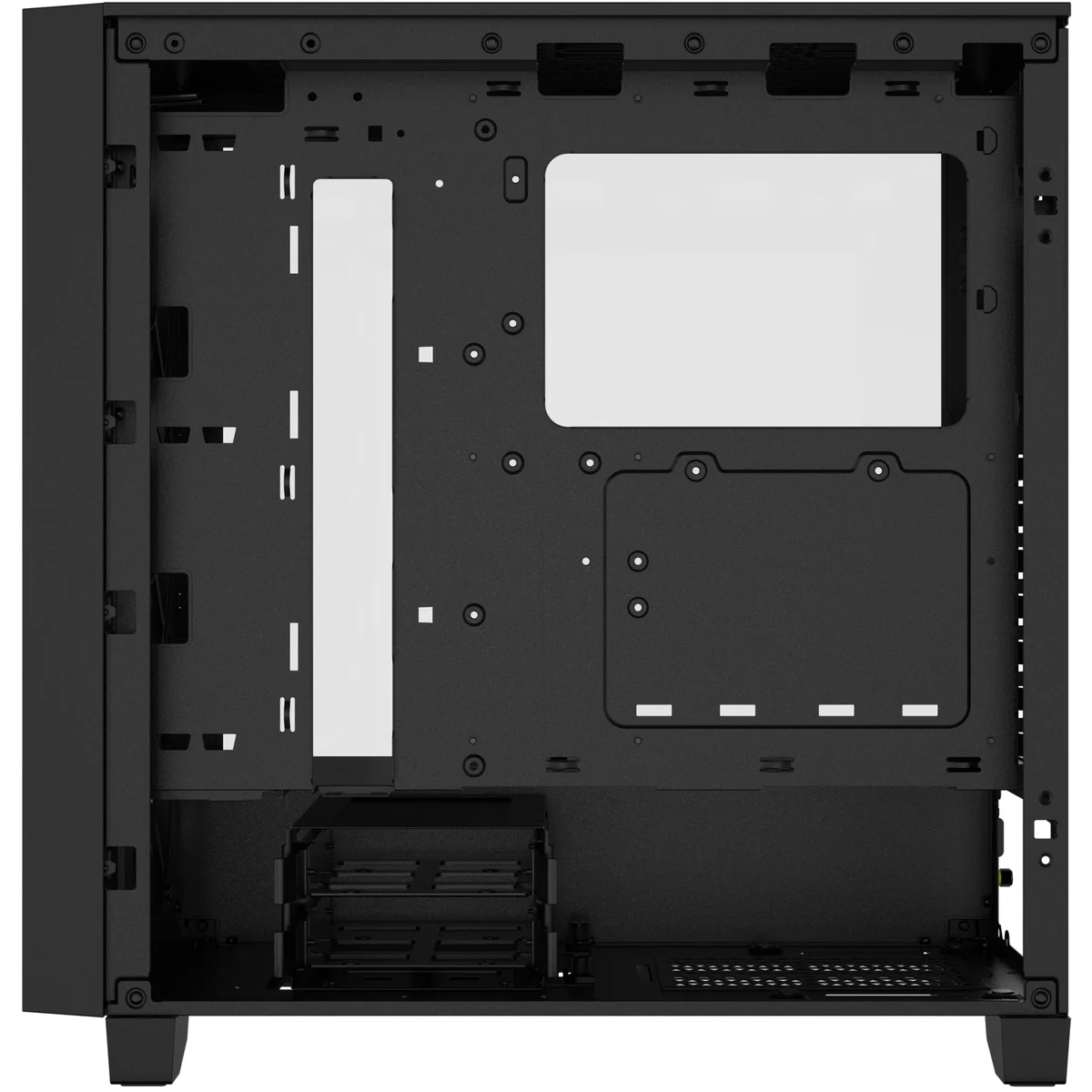 3000D RGB AIRFLOW Black Mid-Tower PC Case; 2x 3.5'' |  2x 2.5'' Drive Bays; Up to 360mm Radiator compatible; 3x 120mm fan incl - Image 4
