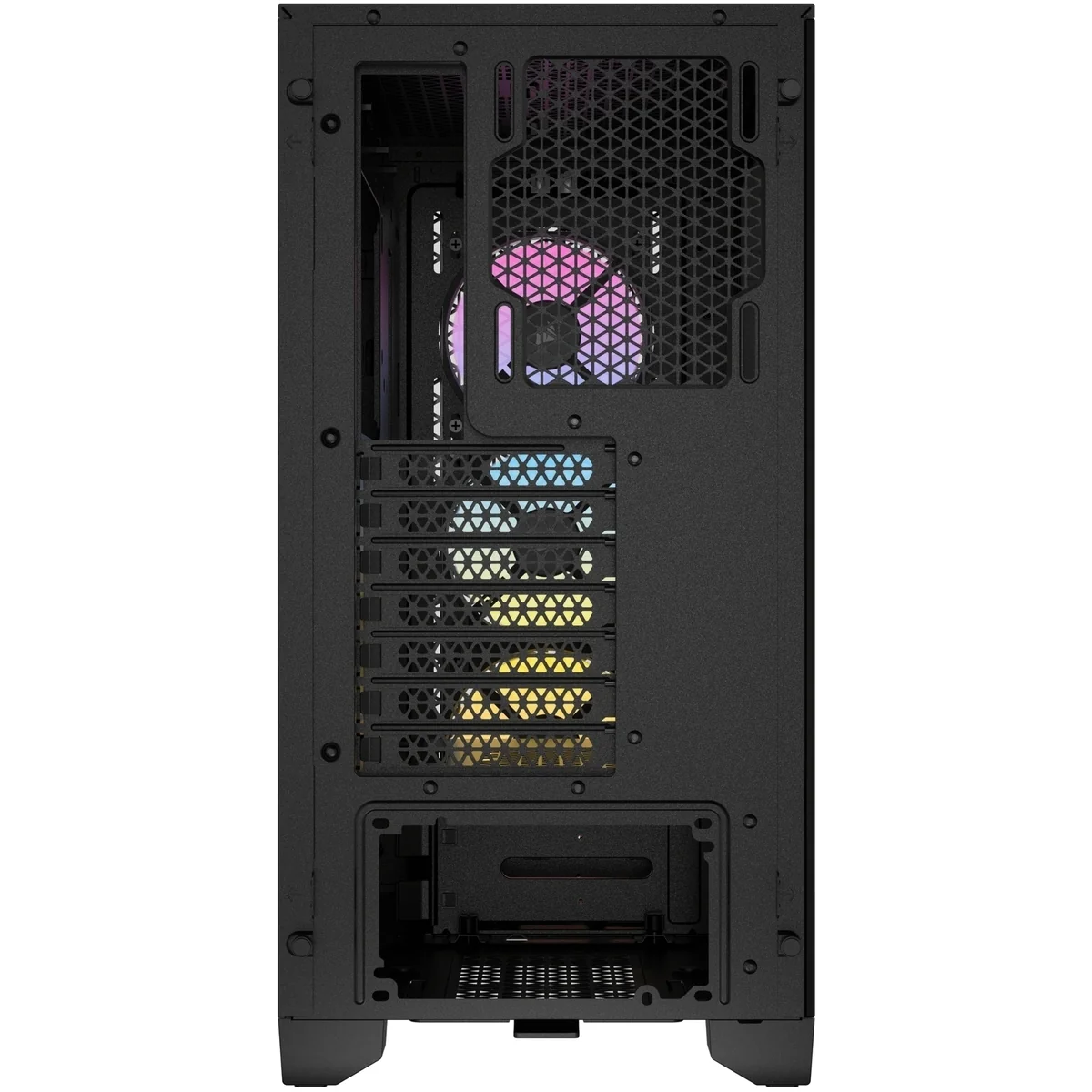 3000D RGB AIRFLOW Black Mid-Tower PC Case; 2x 3.5'' |  2x 2.5'' Drive Bays; Up to 360mm Radiator compatible; 3x 120mm fan incl - Image 5