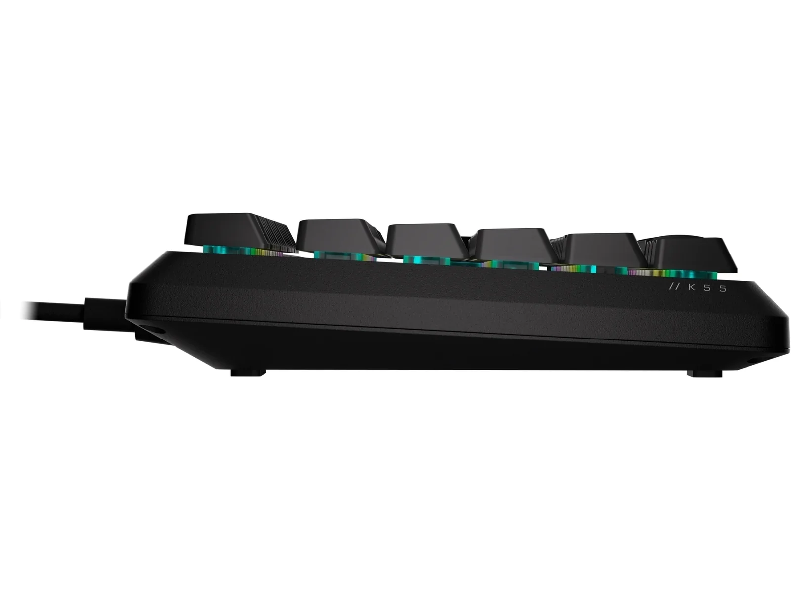 Corsair K55 Core Gaming Keyboard; Backlit Zoned RGB LED; Rubberdome - Image 4