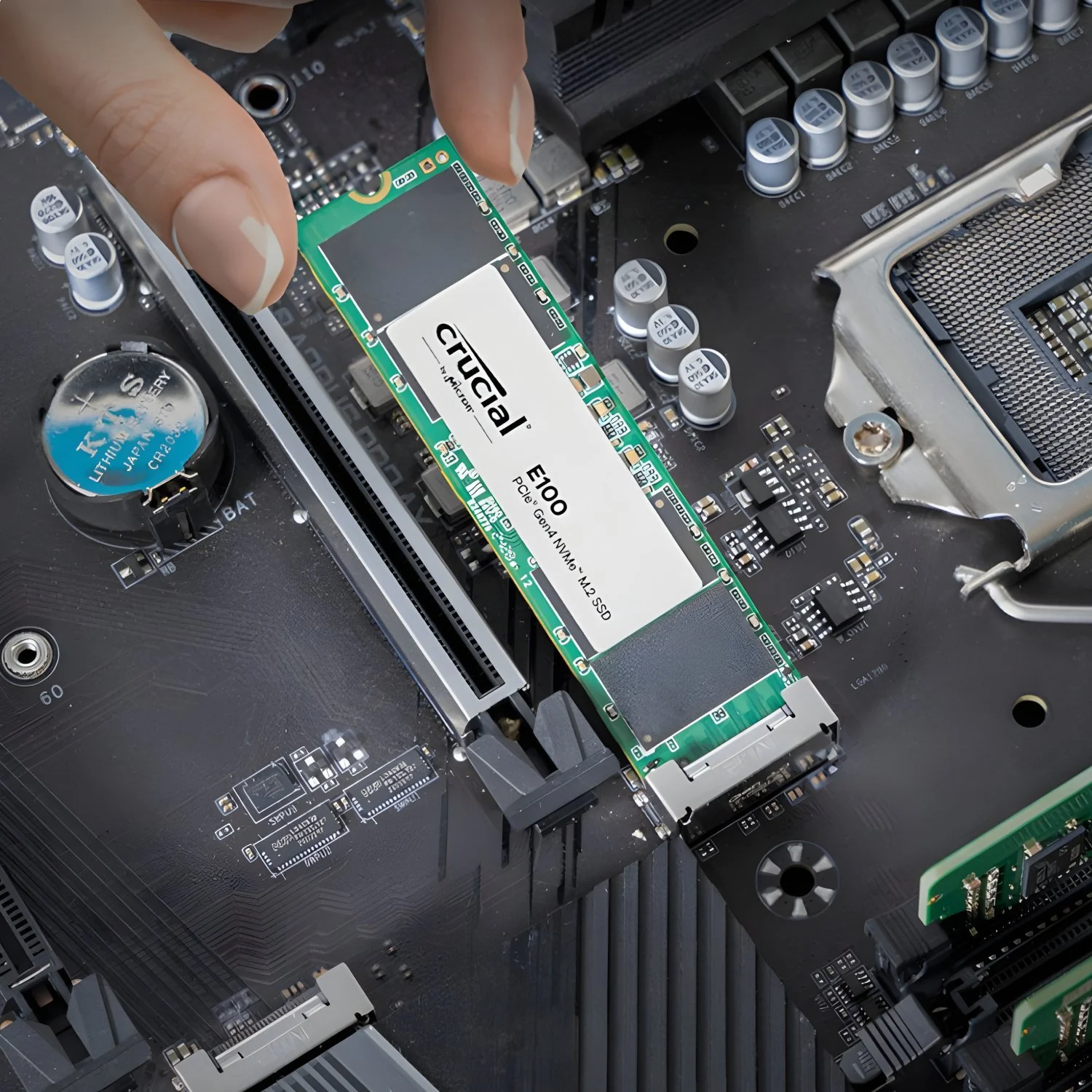 Crucial E100 2TB PCIe Gen4 2280 NVMe M.2 SSD - Image 3