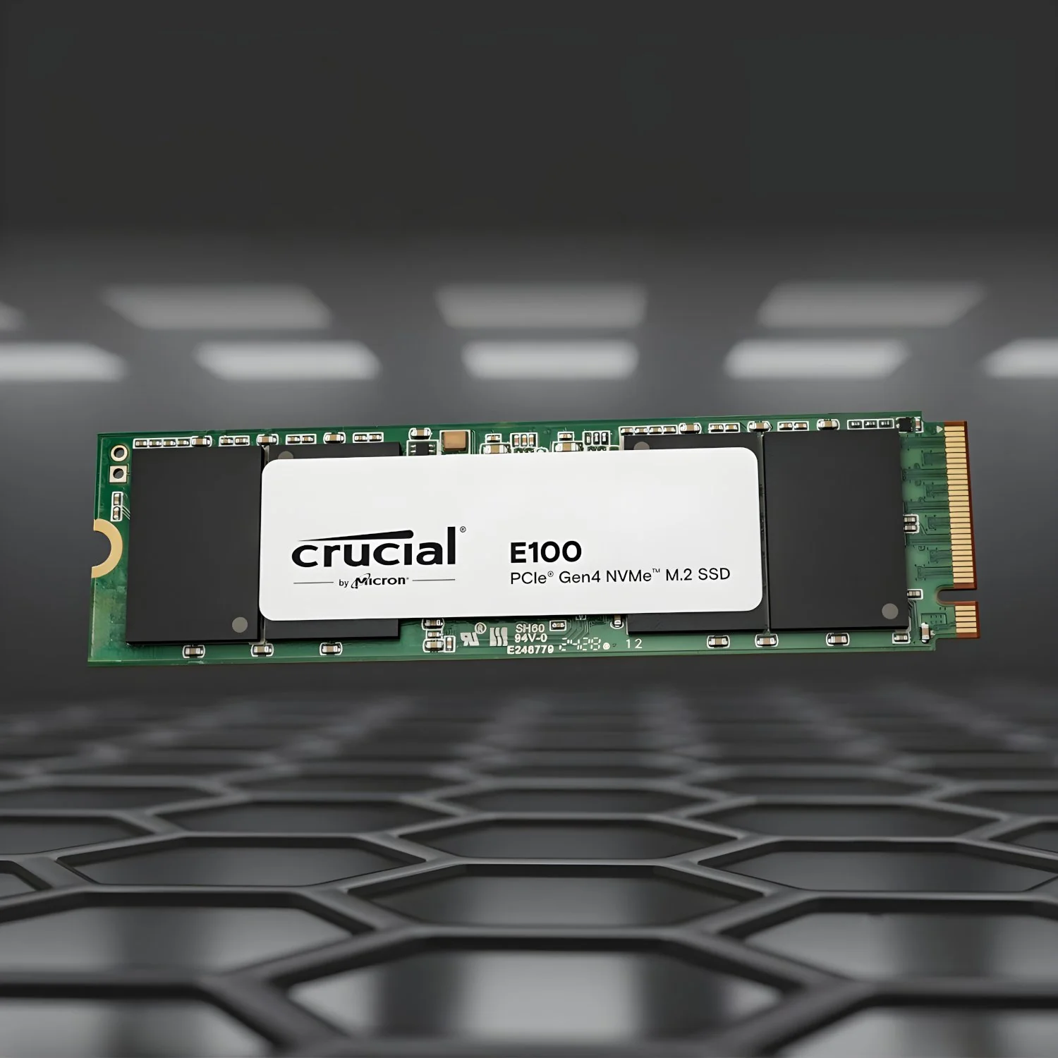 Crucial E100 480GB PCIe Gen4 2280 NVMe M.2 SSD - Image 2
