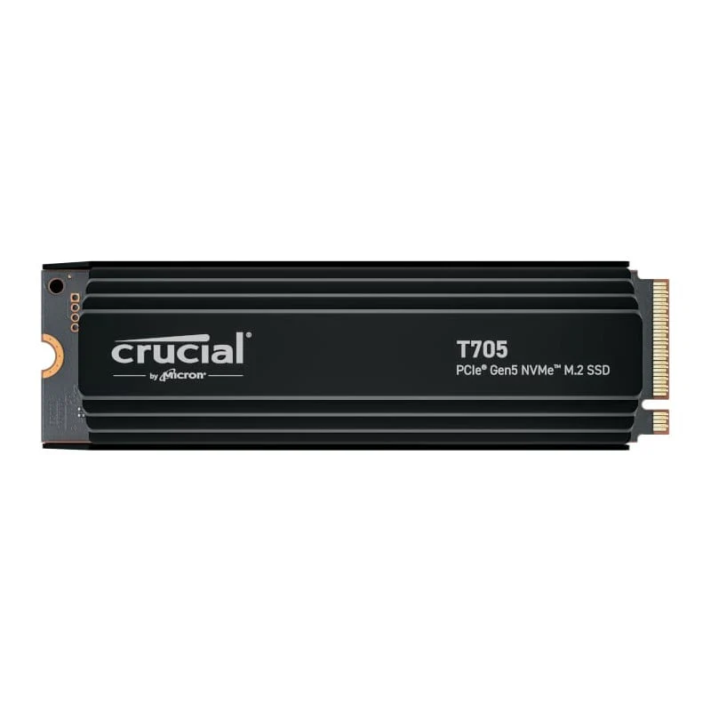 Crucial T705 4TB M.2 NVMe Gen5 with Heatsink NAND SSD - Image 3