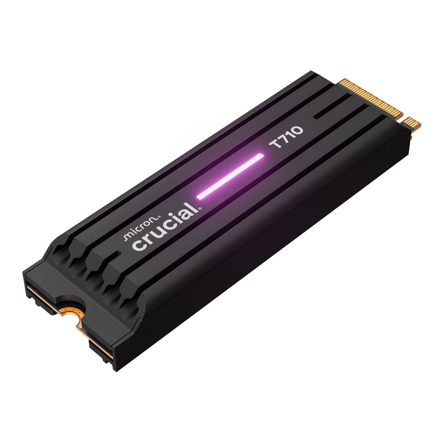Crucial T710 1TB M.2 NVMe Gen5 NAND SSD with Heatsink - Image 2
