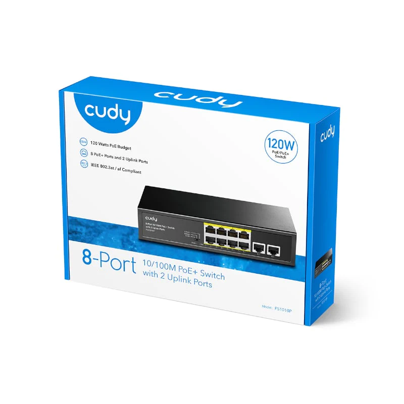 Cudy 10-Port Unmanaged PoE+ Switch - Image 3