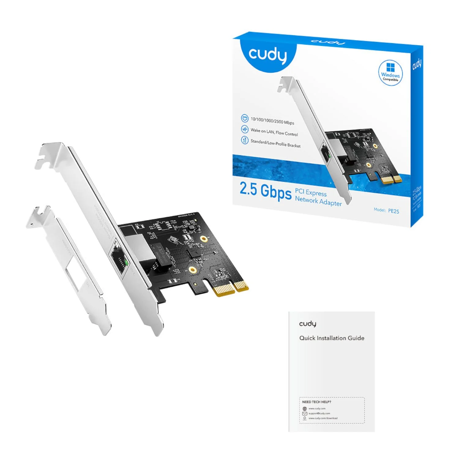 Cudy 2.5Gbps PCI-E Ethernet Adapter - Image 3