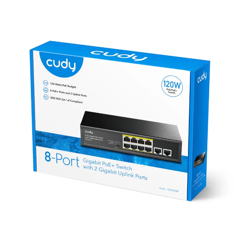 Cudy 8-Port Gigabit PoE+ Unmanaged Switch - Image 3