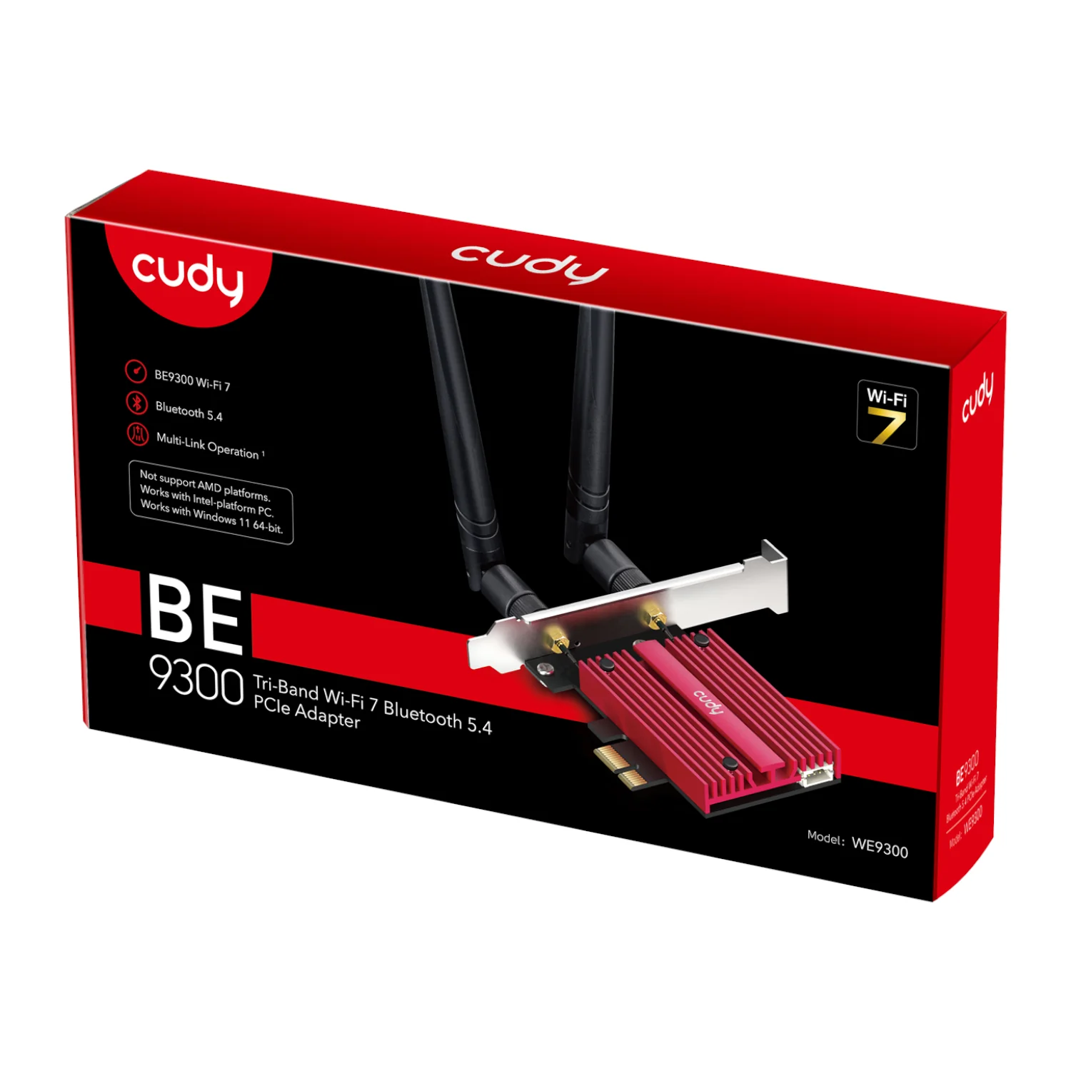 Cudy BE9300 Tri-Band Wi-Fi 7 | Bluetooth 5.4 PCIe Adapter - Image 3