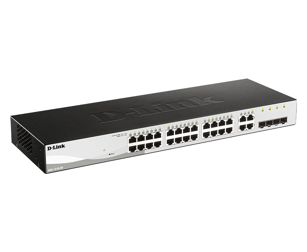 D-Link 28-Port Gigabit Smart Managed Switch; 24 port 10/100/1000Base-T ports + 4 SFP ports - Image 3