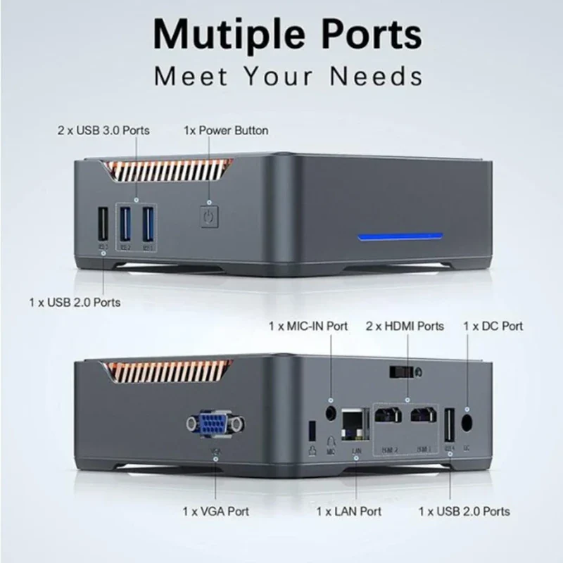 Decibell GK3 Mini PC – Intel N97 | 8GB RAM | 256GB SSD | Windows 11 Pro - Image 4
