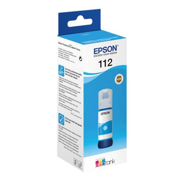 Epson 112 EcoTank Pigment Ink Bottle - Cyan - Image 2