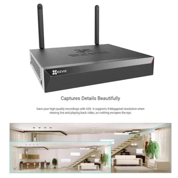 SMART HOME 8CH NVR - 4 CAMERA 2K+ KIT - Image 3