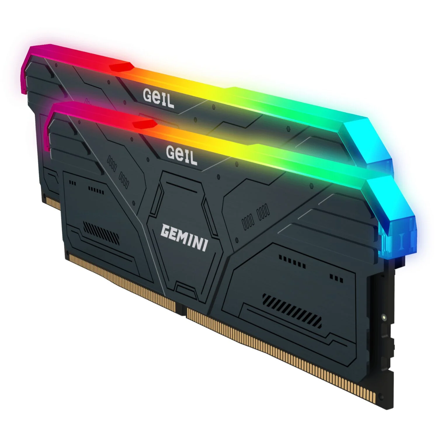 Geil Gemini RGB 32GB KIT(2X16GB) 6000MHz DDR5 Desktop Gaming Memory - Grey - Image 2
