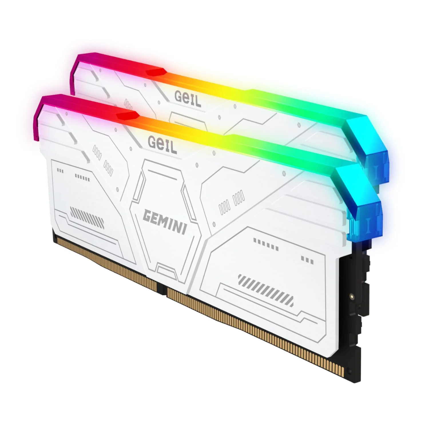 GeiL Gemini RGB 32GB KIT(2X16GB) 6000MHz DDR5 Desktop Gaming Memory - White - Image 2