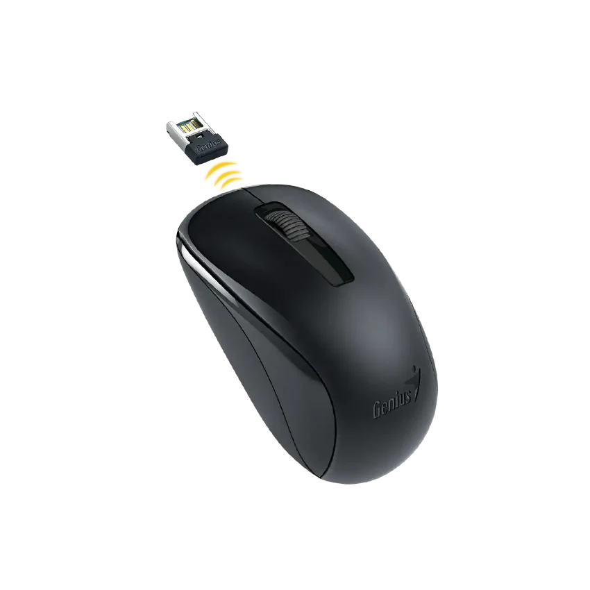 Genius NX-7005 USB Wireless Ambidextrous Mouse - Black - Image 2