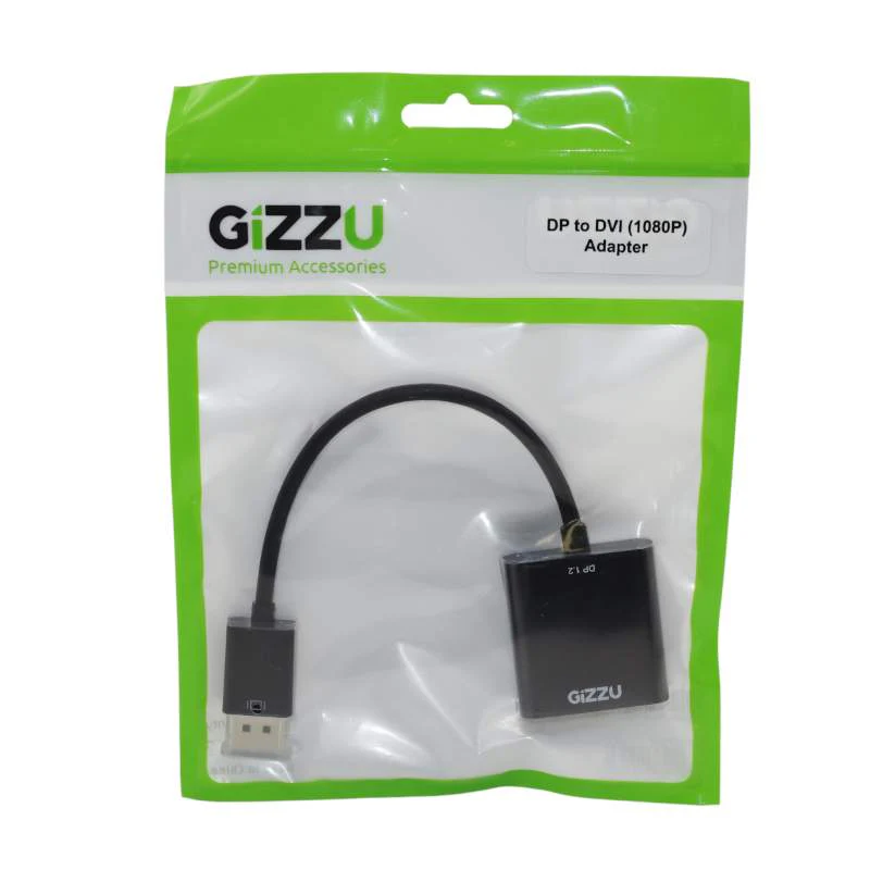 GIZZU 0.15m Display Port Male to DVI Female Adapter - Image 2