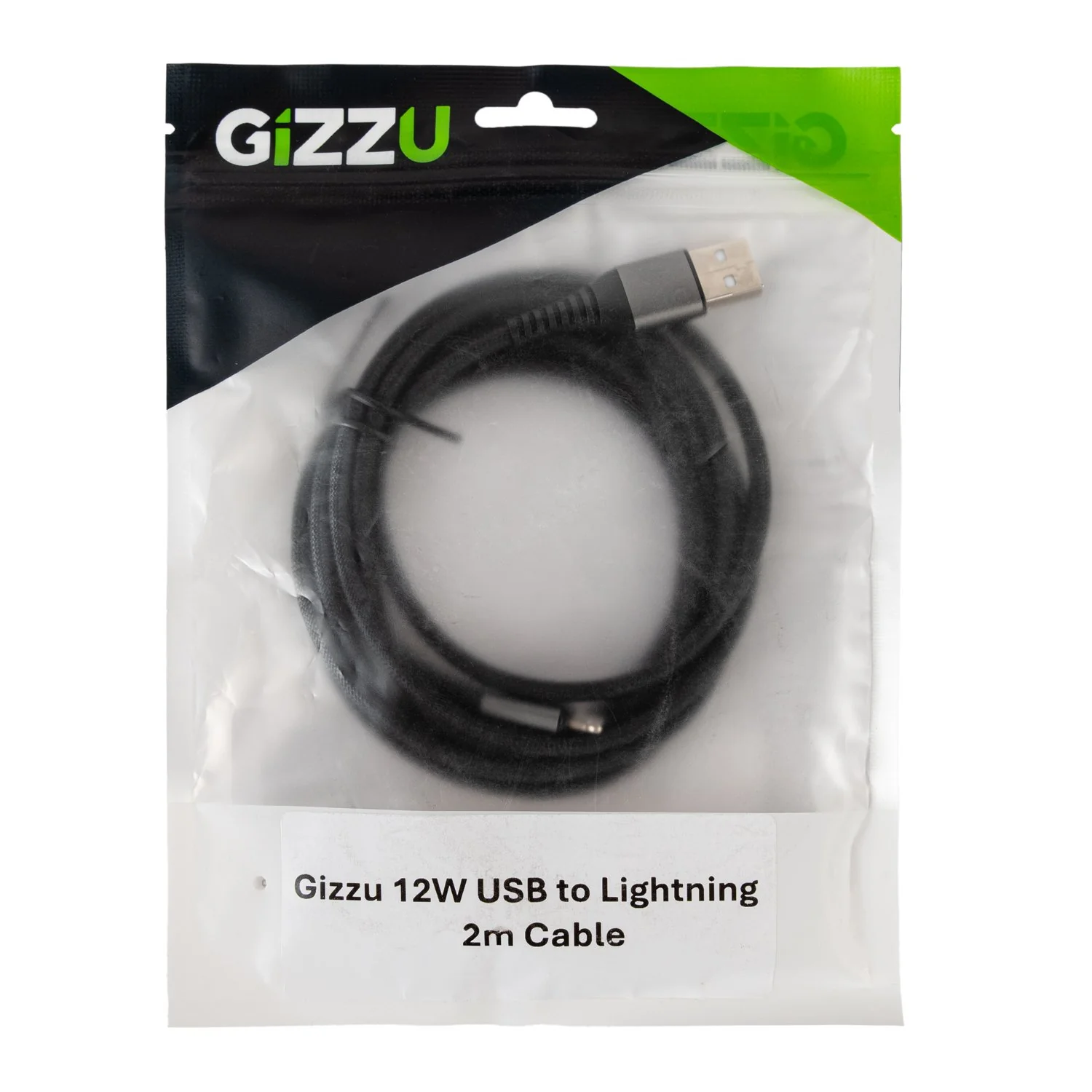 GIZZU 12W USB to Lightning 2m Cable - Image 3