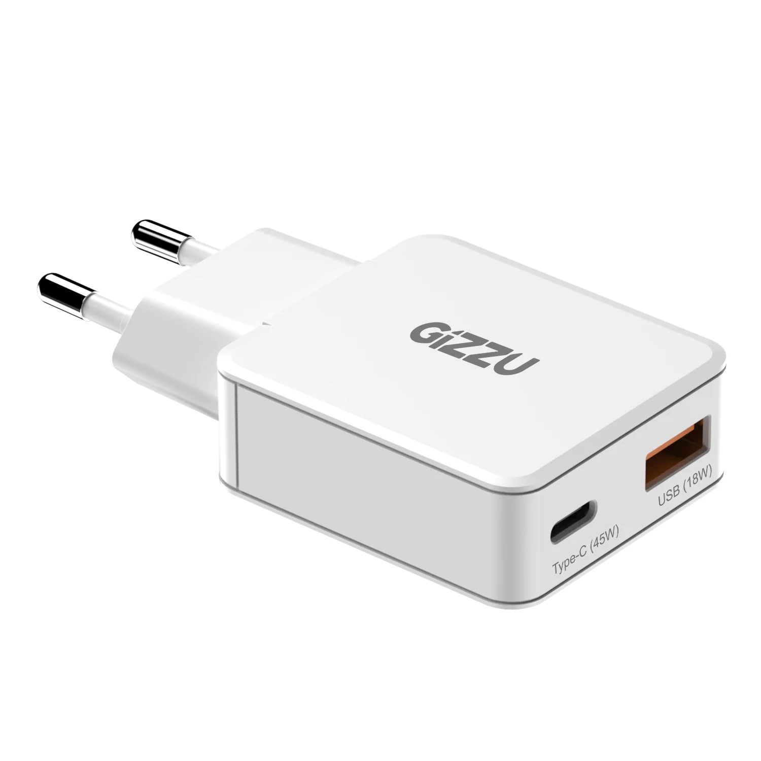 Gizzu 2-Port 45W GaN Wall Charger - Image 2