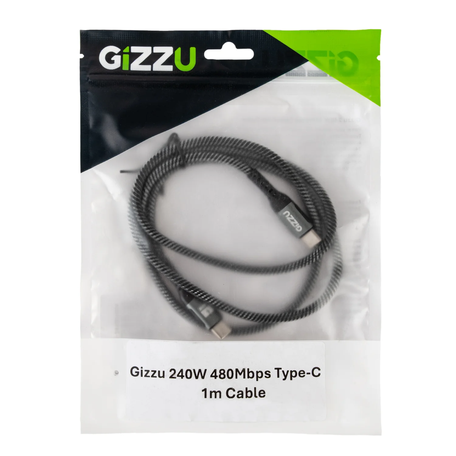 GIZZU 240W 480Mbps Type-C 1m Cable - Image 3