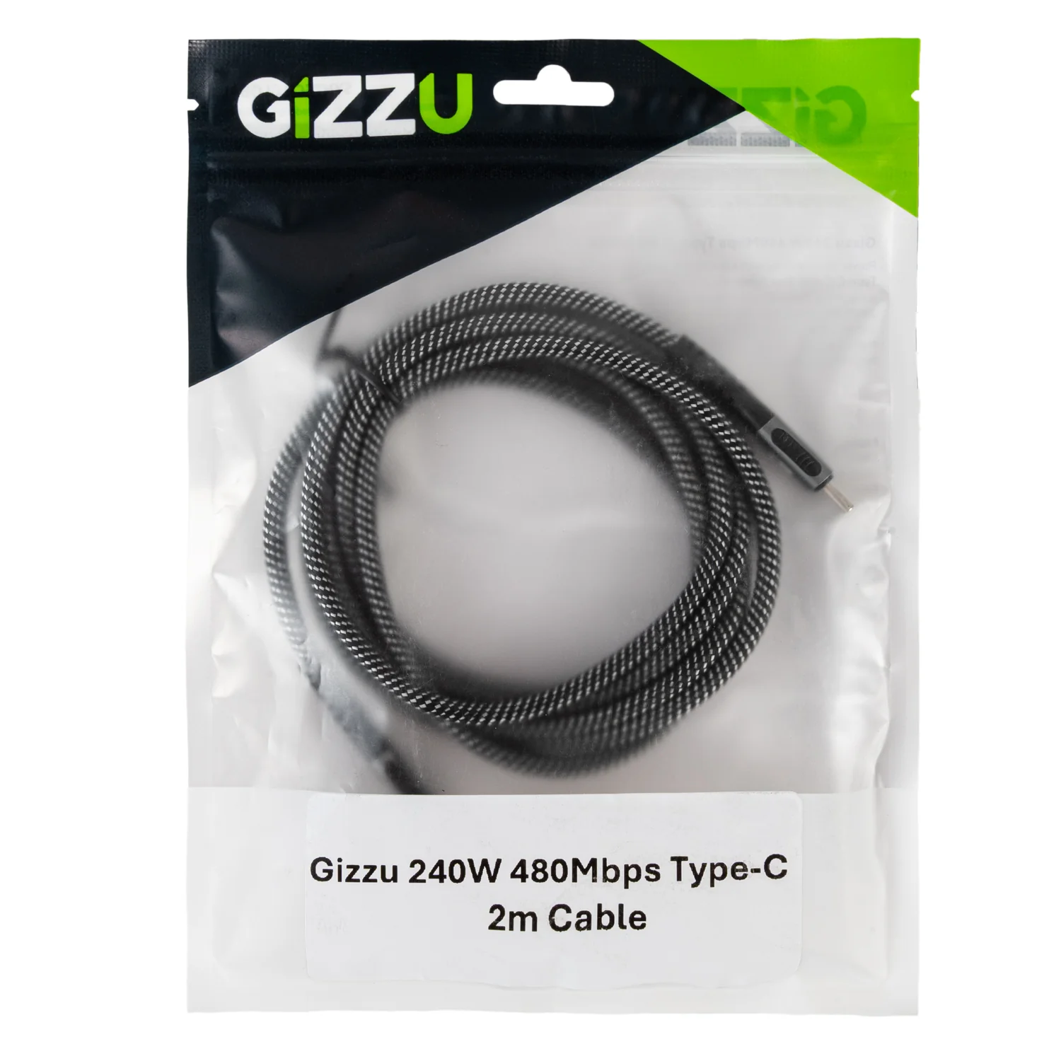 GIZZU 240W 480Mbps Type-C 2m Cable - Image 3