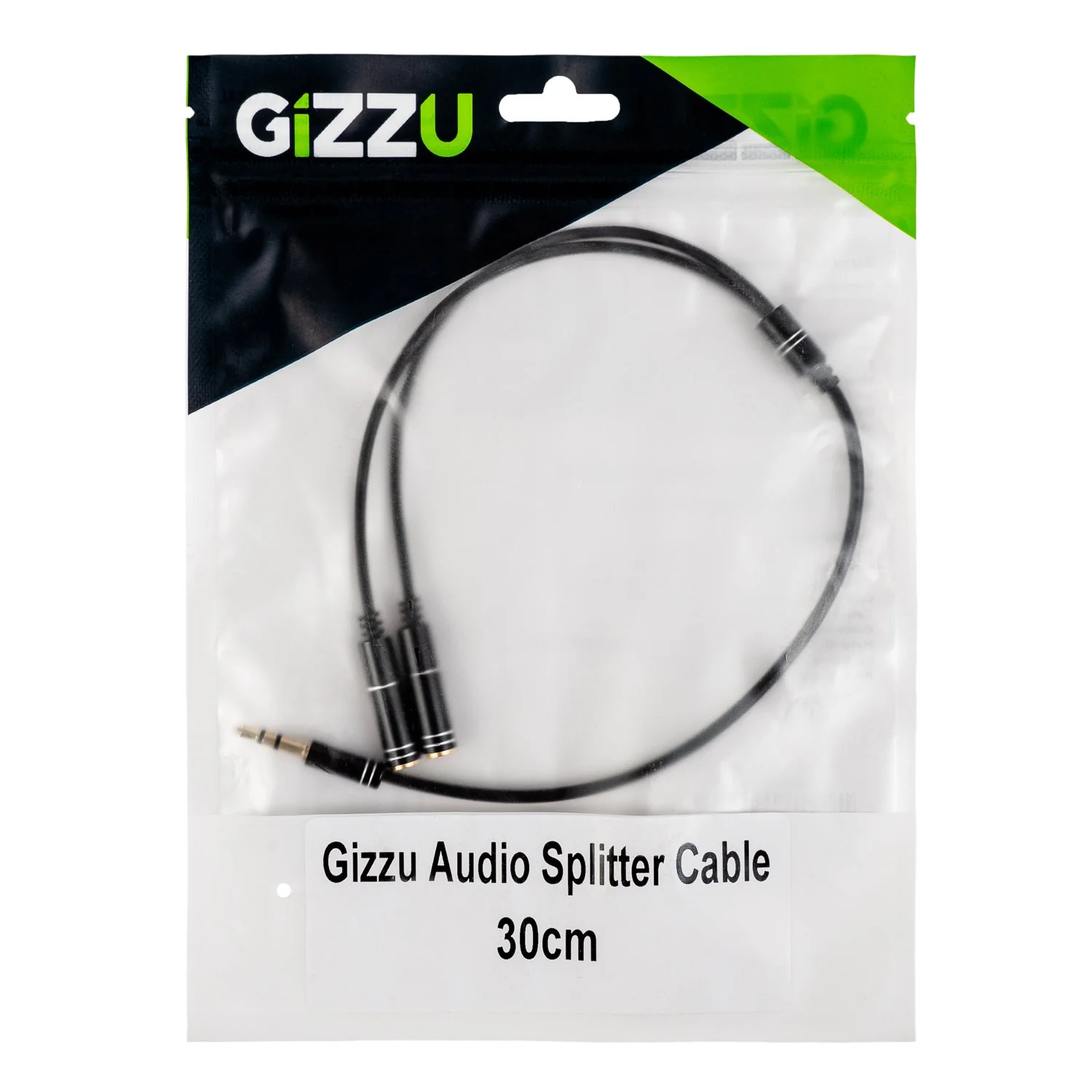 Gizzu 3-Pole Audio Splitter Cable - Black - Image 3