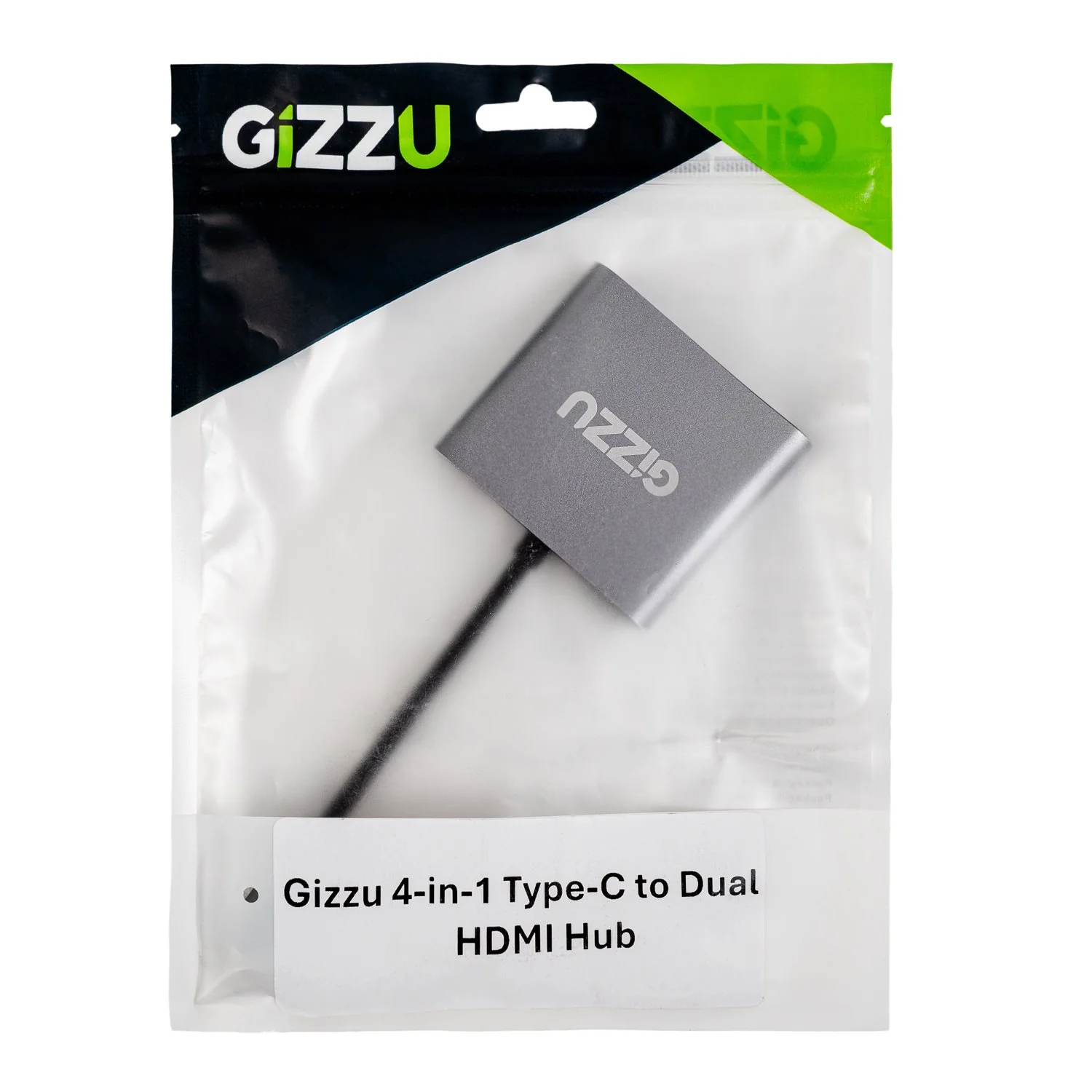 Gizzu 4-in-1 Type-C to Dual HDMI Hub - Image 4
