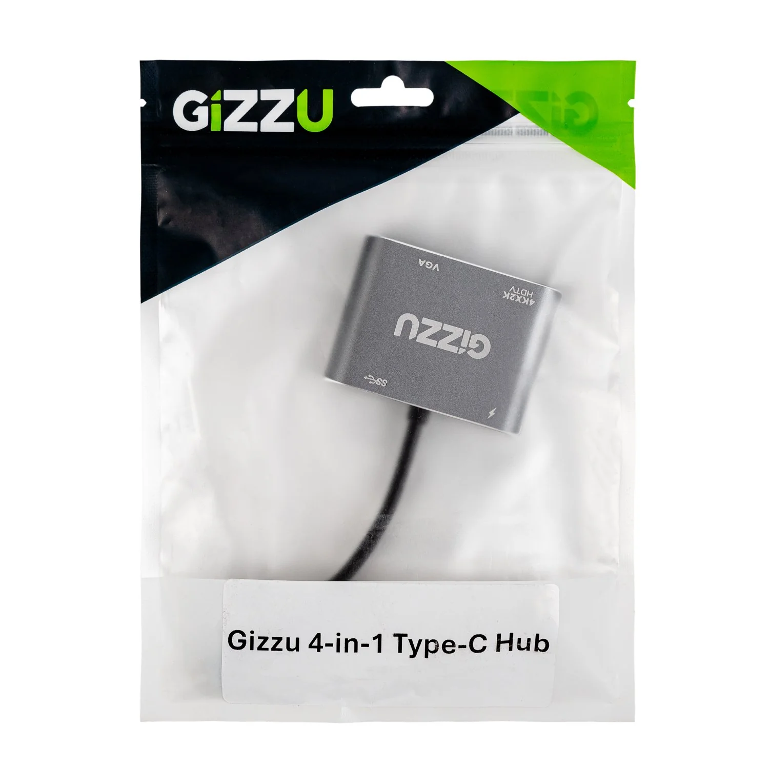 Gizzu 4-in-1 Type-C to HDMI/VGA/USB3.0 Hub - Image 3