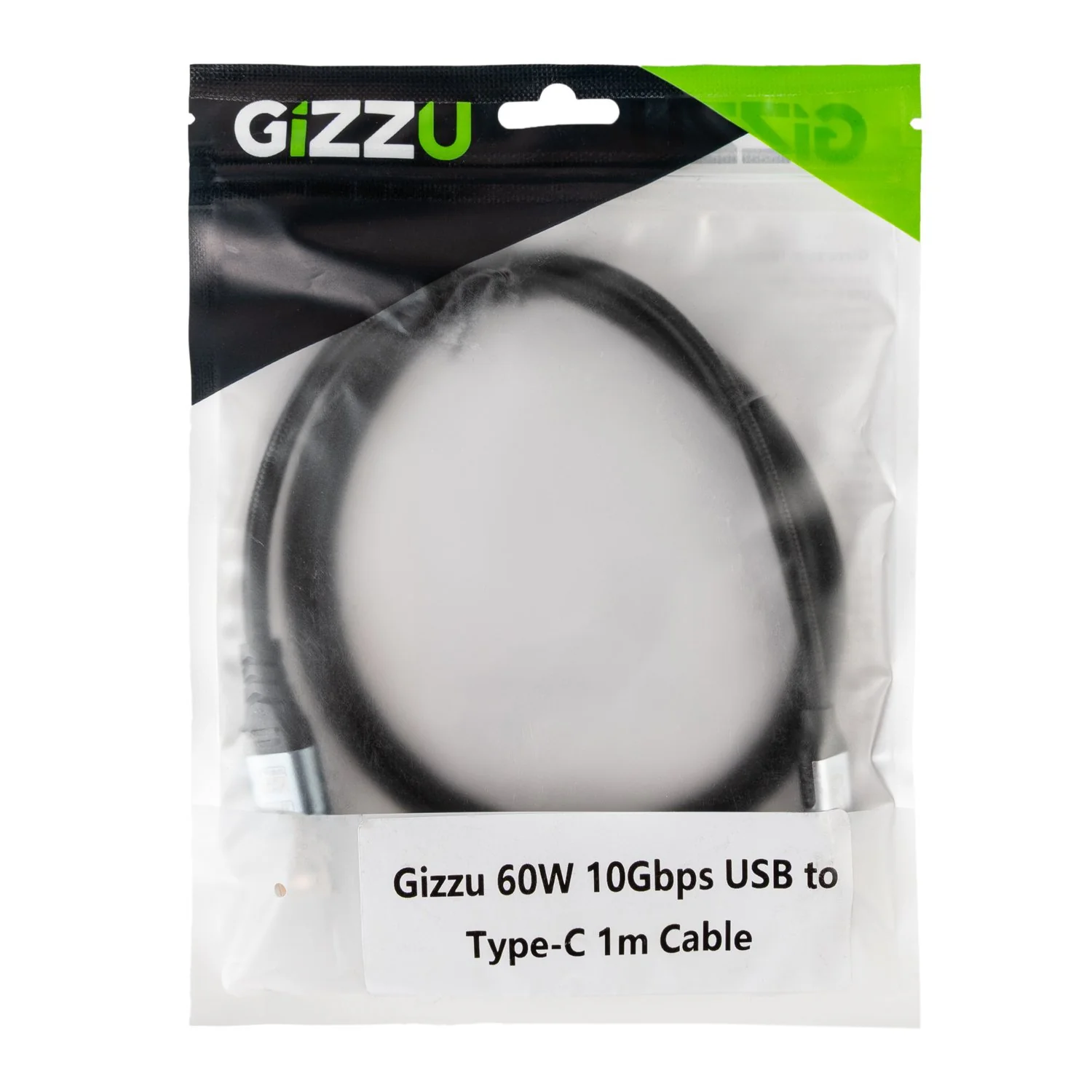 GIZZU 60W 10Gbps USB to Type-C 2m Cable - Image 3