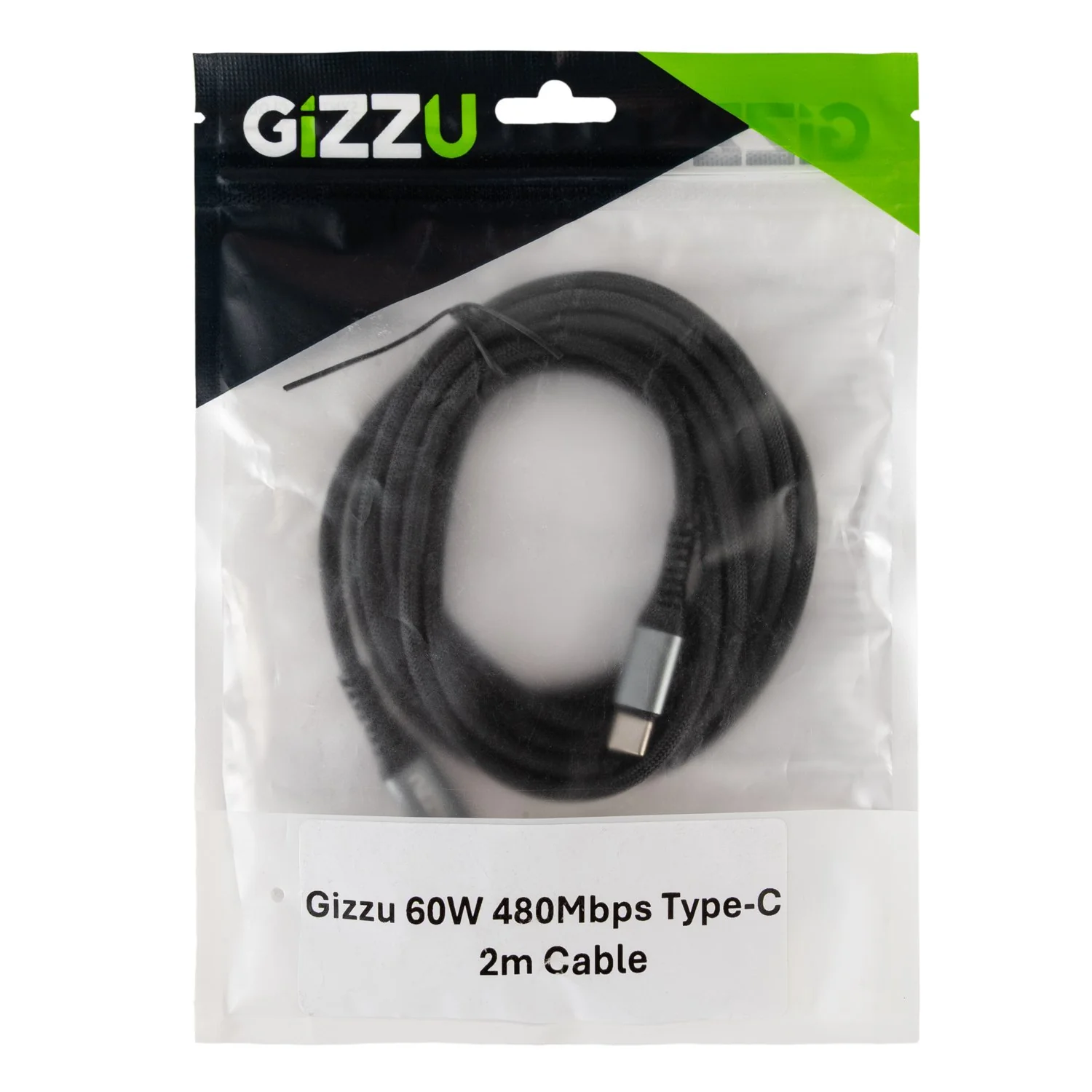 GIZZU 60W 480Mbps Type-C 2m Cable - Image 3