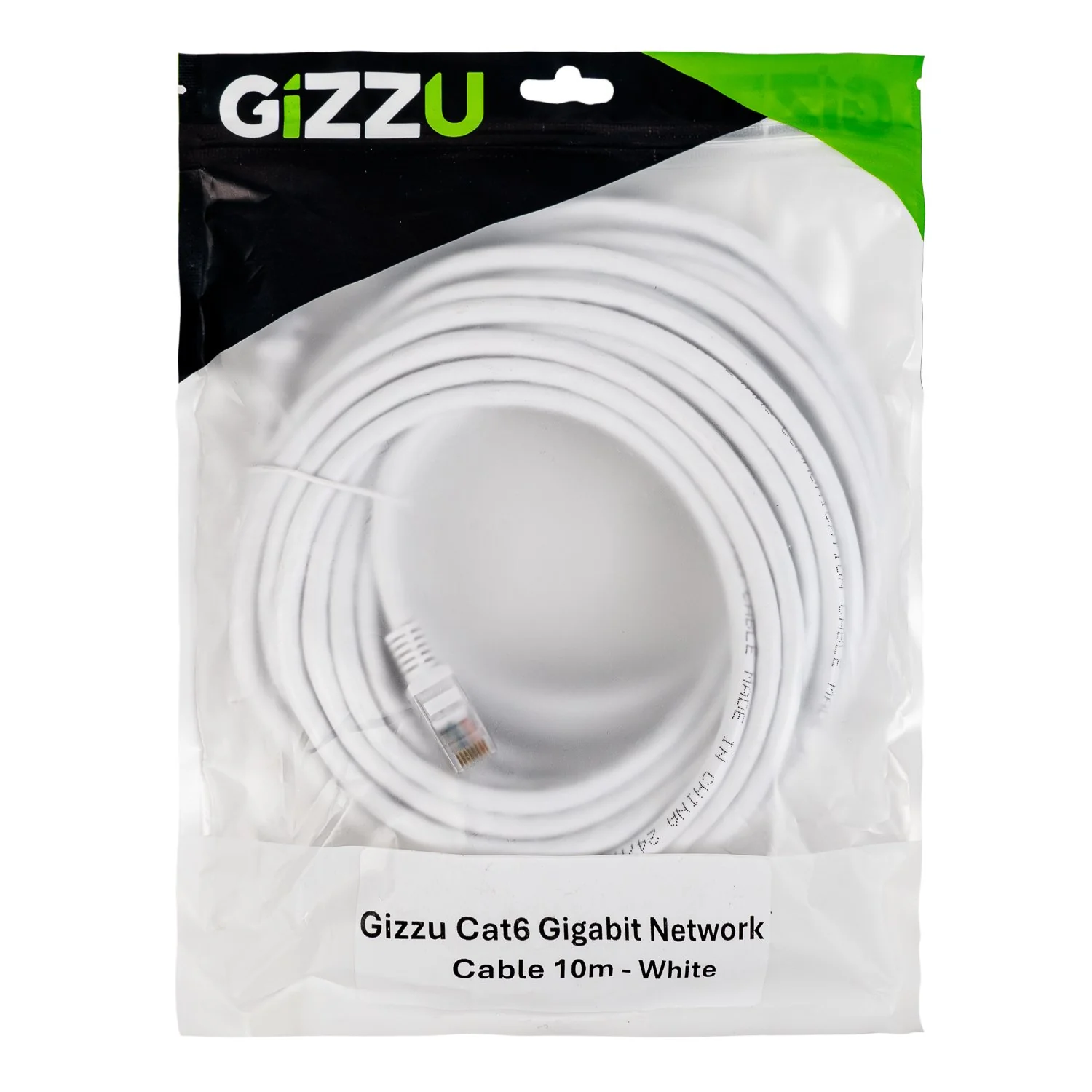 Gizzu Cat6 UTP Fly Lead Ethernet Network Cable 10m – White - Image 3