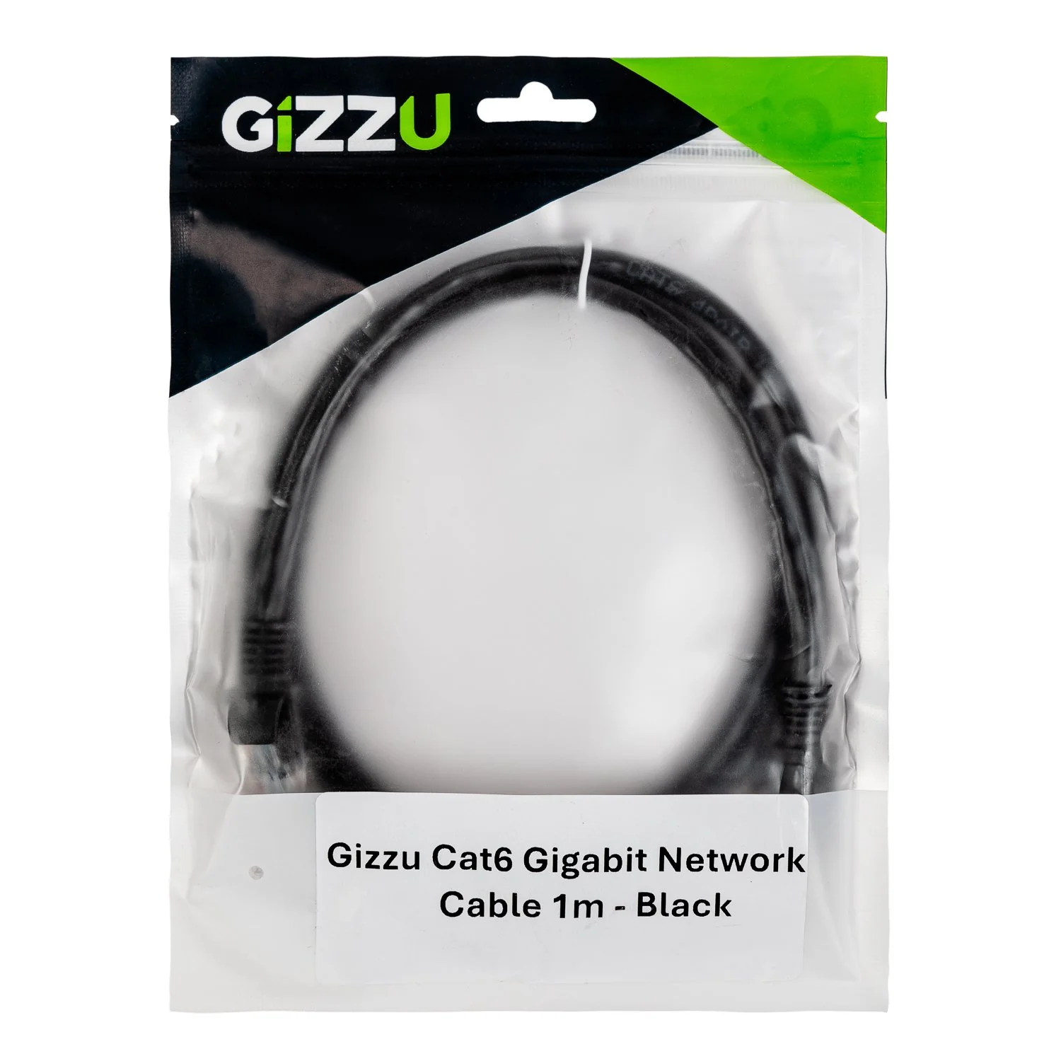 Gizzu Cat6 UTP Fly Lead Ethernet Network Cable 1m – Black - Image 3