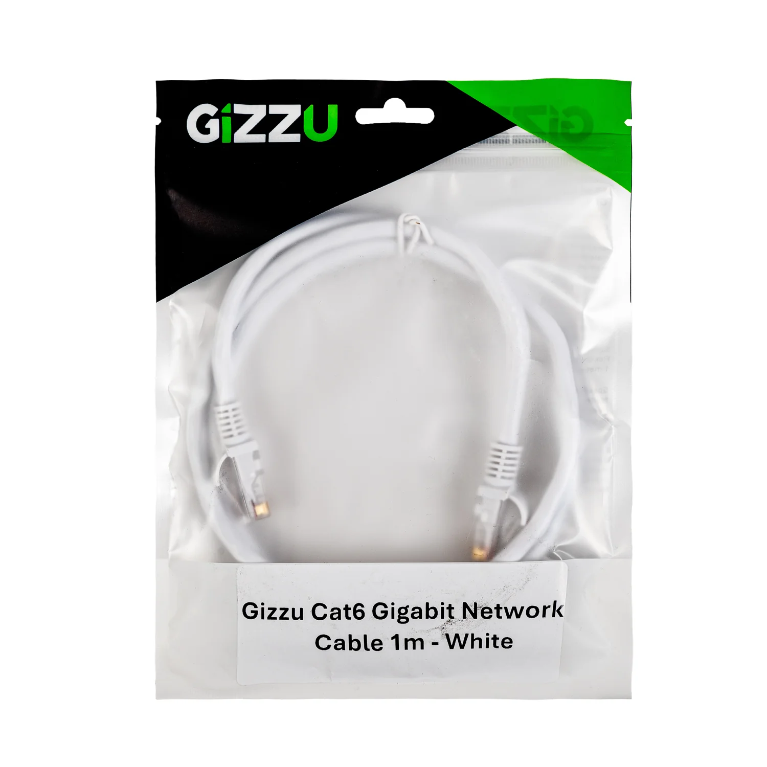 Gizzu Cat6 UTP Fly Lead Ethernet Network Cable 1m – White - Image 3