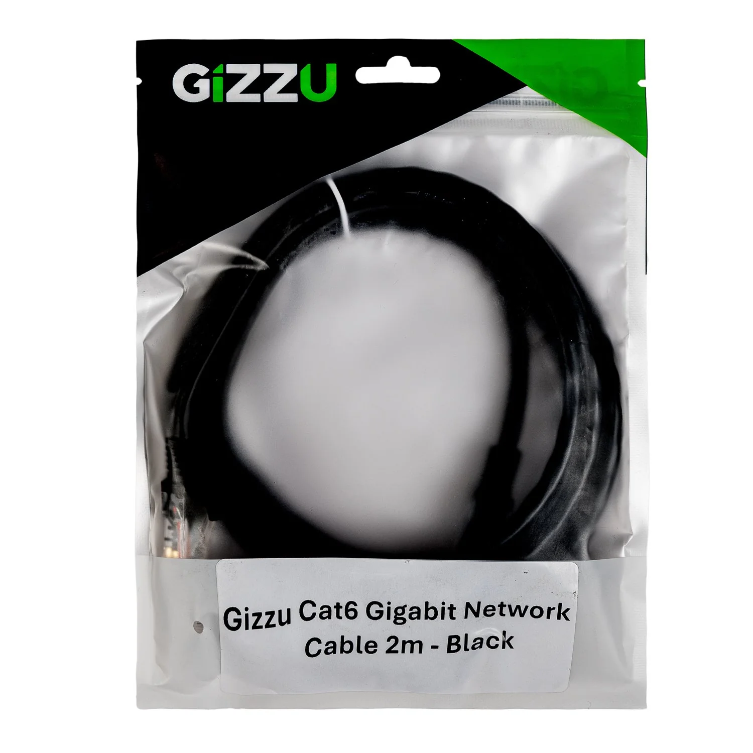 Gizzu Cat6 UTP Fly Lead Ethernet Network Cable 2m – Black - Image 3