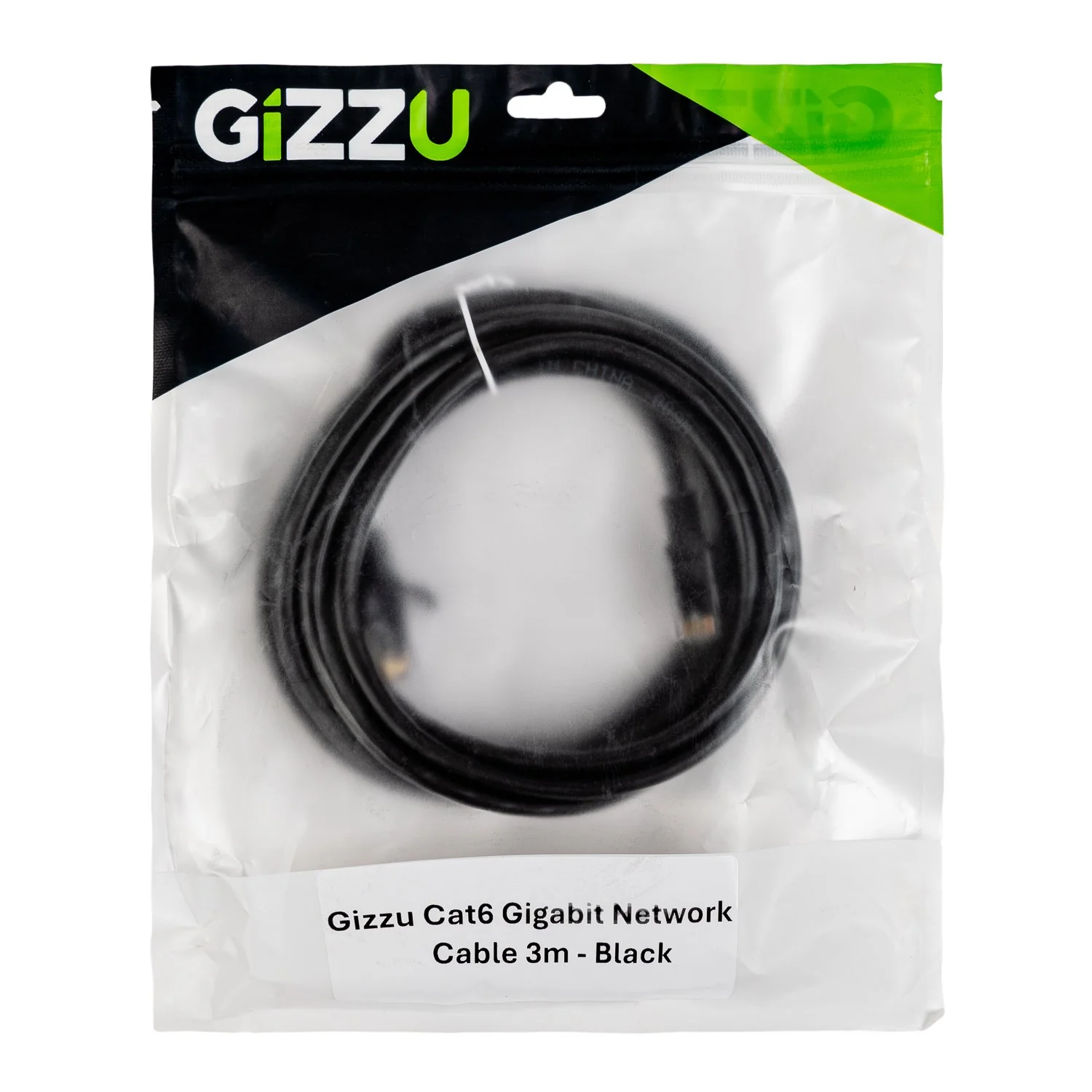 Gizzu Cat6 UTP Fly Lead Ethernet Network Cable 3m – Black - Image 3