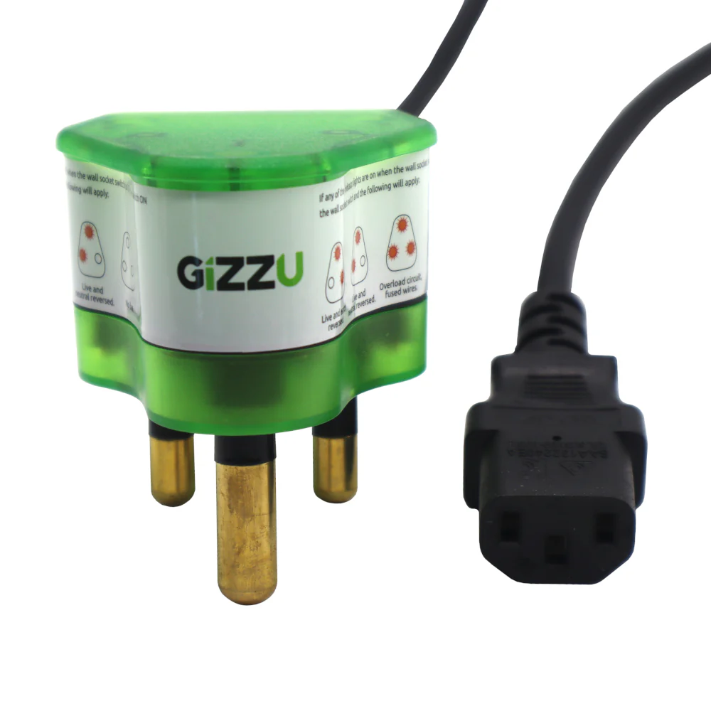 Gizzu Surge Protector 16A Kettle Plug Cable 1.5M - Image 2