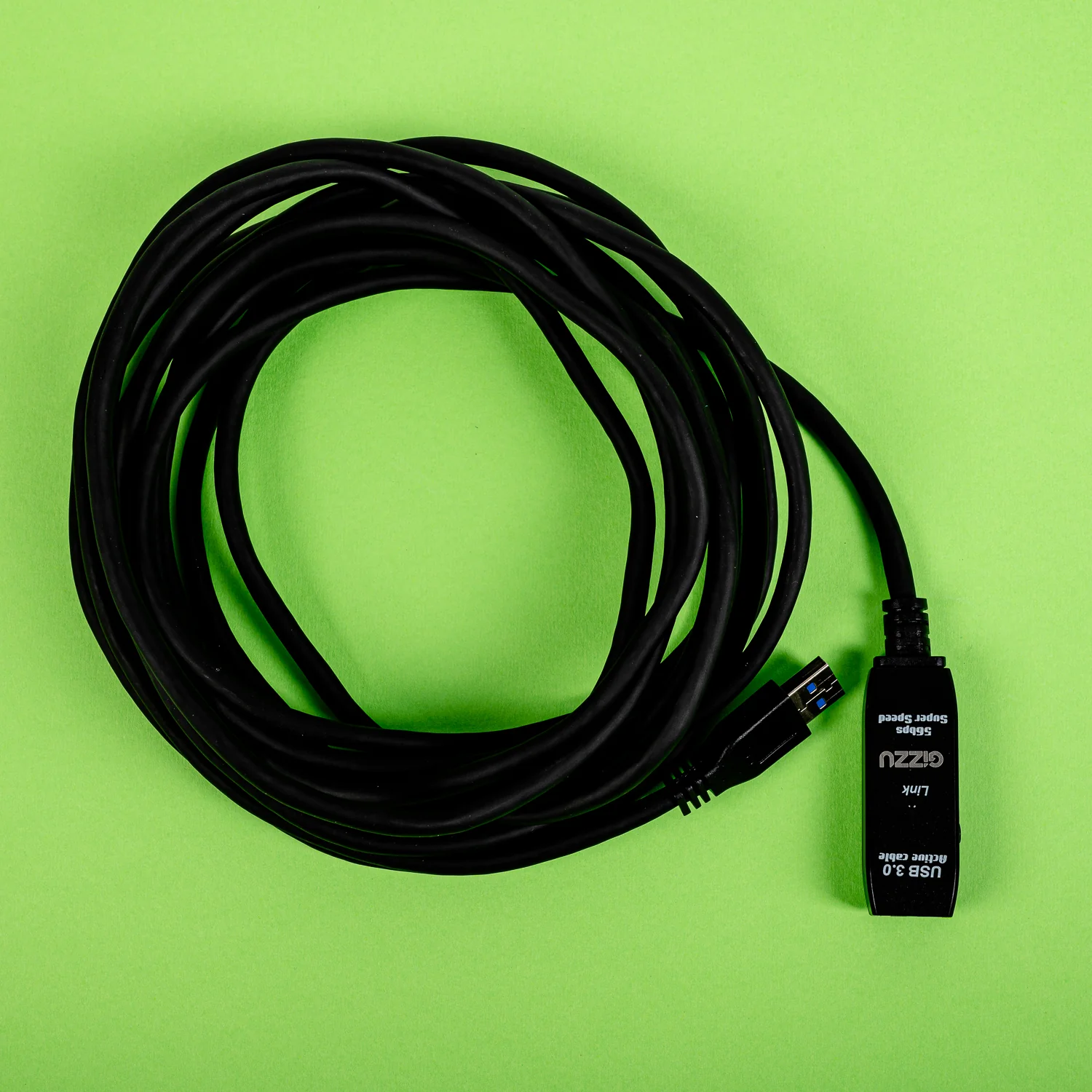 Gizzu USB 3.0 Active Extension Cable 5m - Black - Image 4
