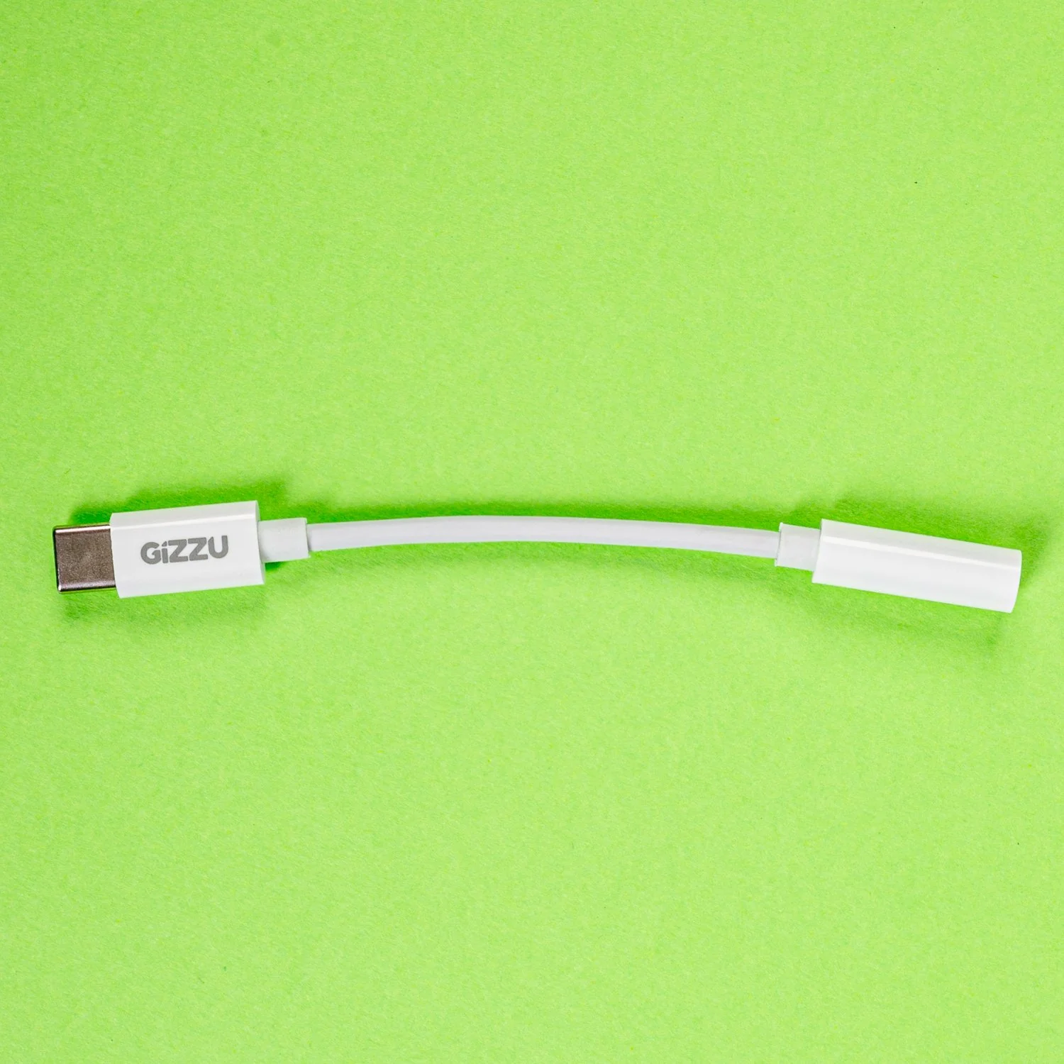 Gizzu USB Type-C to 3.5mm AUX Audio Adapter - White - Image 4