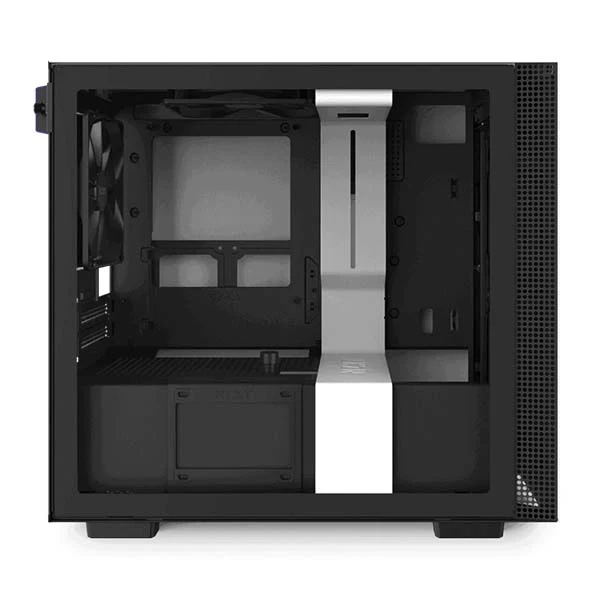 H210 WHITE/BLACK MINI-ITX CASE WITH TEMP - Image 3