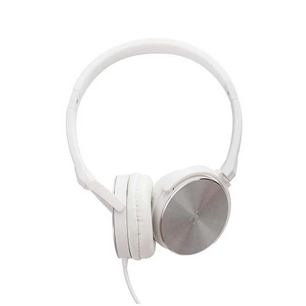 HEADPHONE WITH MIC WHITE AND SILVER - Image 4