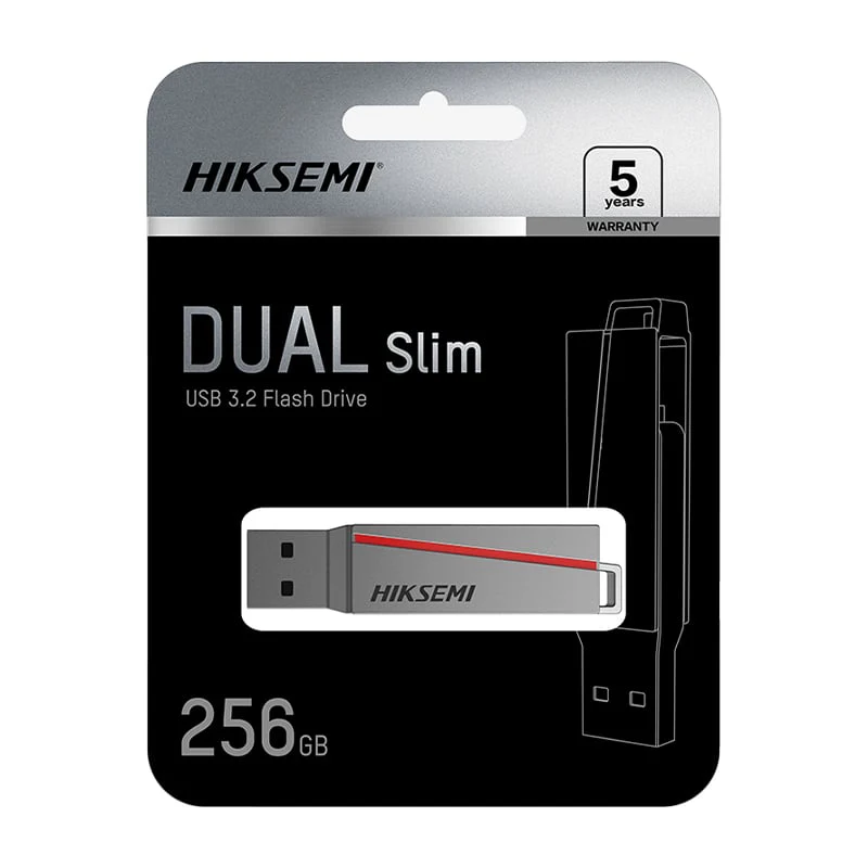 HIKSEMI Dual Slim 64GB USB 3.2 Flash Drive – Type-C & USB-A | High-Speed Dual Interface Memory Stick - Image 3